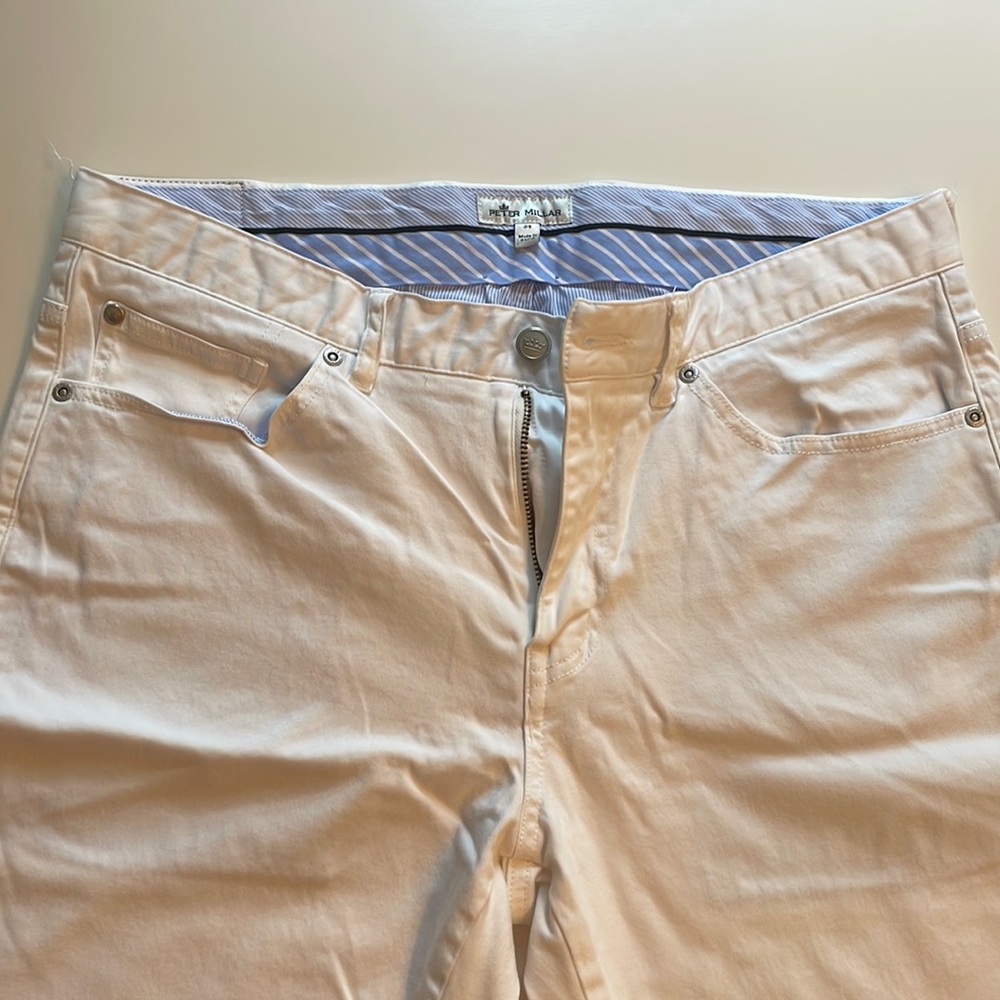 Peter Millar Ultimate Sateen Five-Pocket Pant White